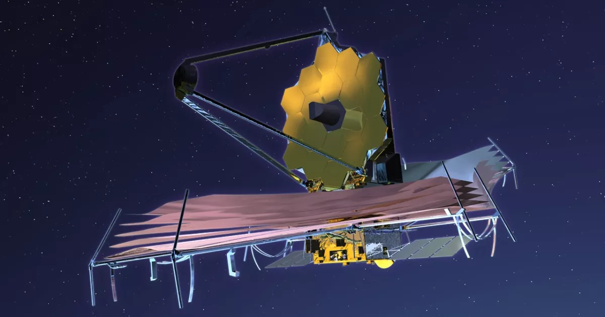 Καλλιτεχνική απεικόνιση του τηλεσκοπίου Webb (NASA)