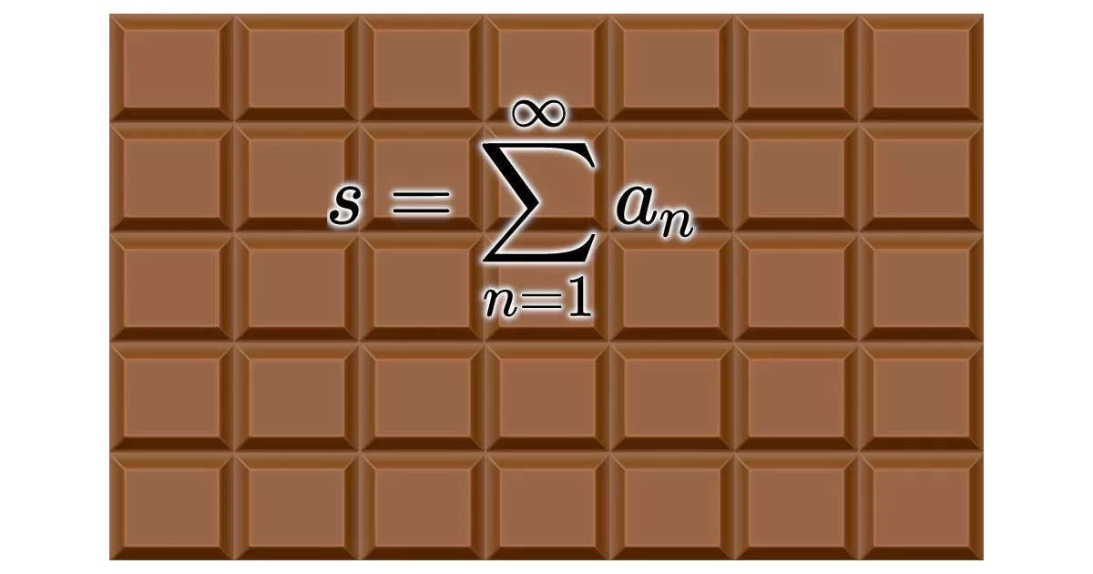 Ασυνήθιστες αποδείξεις: Υπολογίστε μια άπειρη σειρά αριθμών με... σοκολάτες