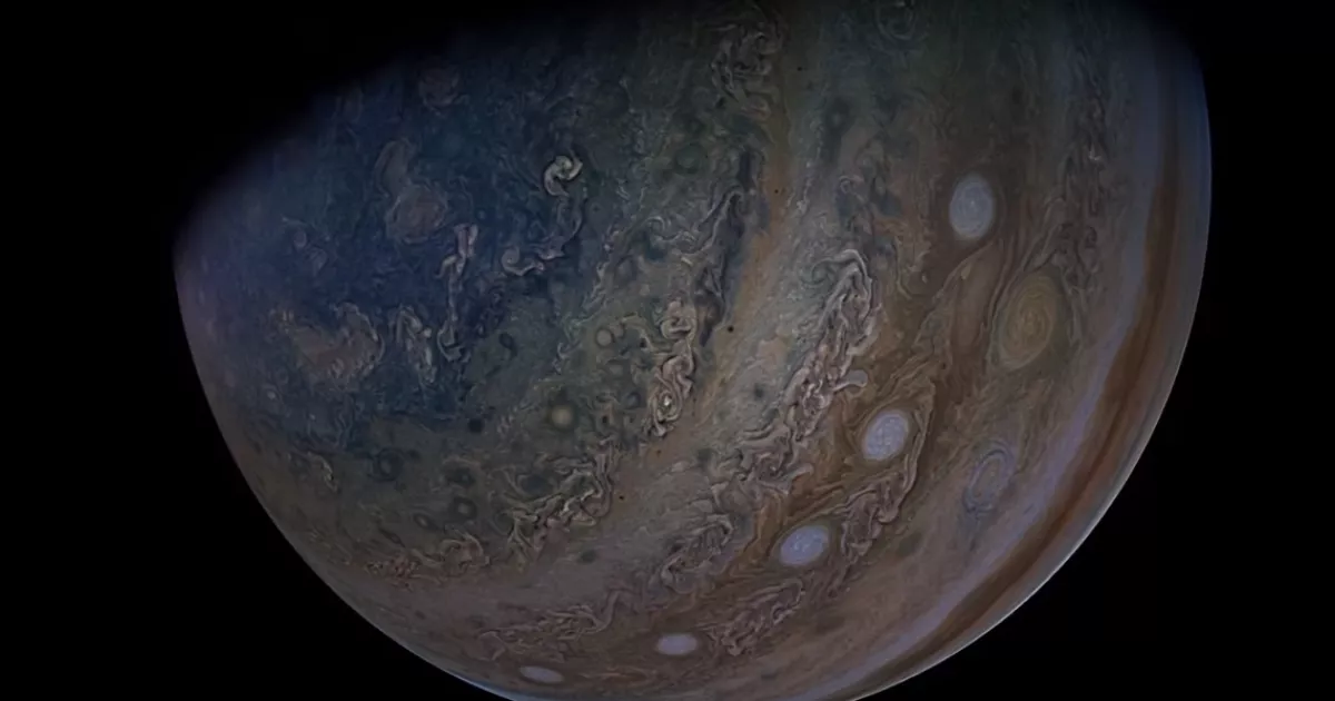 O Δίας και ο Γανημήδης πιο κοντά από ποτέ στο βίντεο της NASA από την αποστολή του Juno